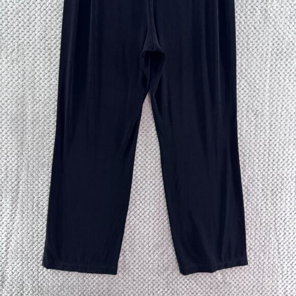Chicos Travelers Pants Womens 2P US12/14P Black Naia Stretch Straight PullOn - Picture 7 of 13